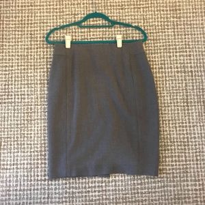 Gray Pencil Skirt